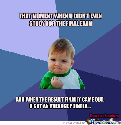 Funny Final Exam Meme Picture