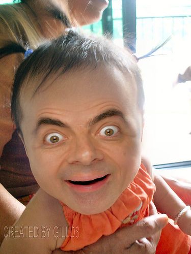 Funny Mr Bean Baby Face Swap Image