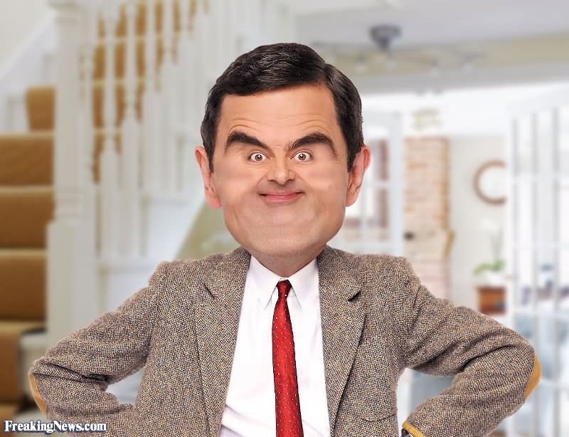 Funny Mr Bean With Small Face Picture.