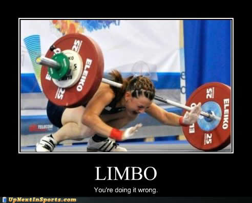 Funny Weightlifting Fail Meme Poster