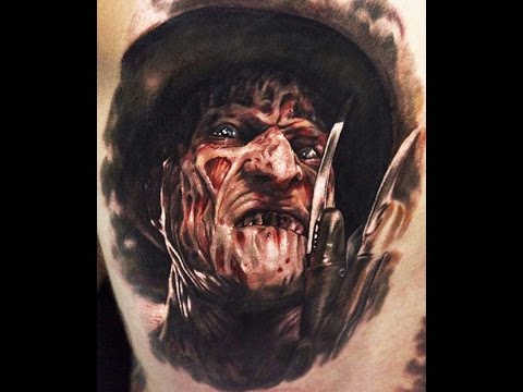Horror Freddy Face Tattoo Design