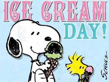 Ice Cream Day Wishes Clipart
