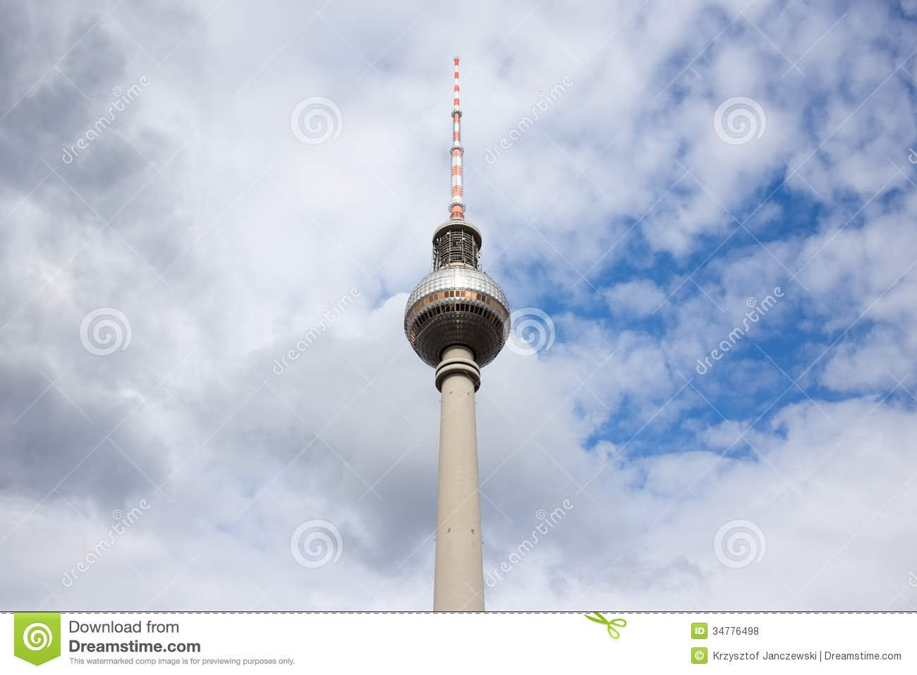 Incredible View Of The Fernsehturm Tower In Berlin