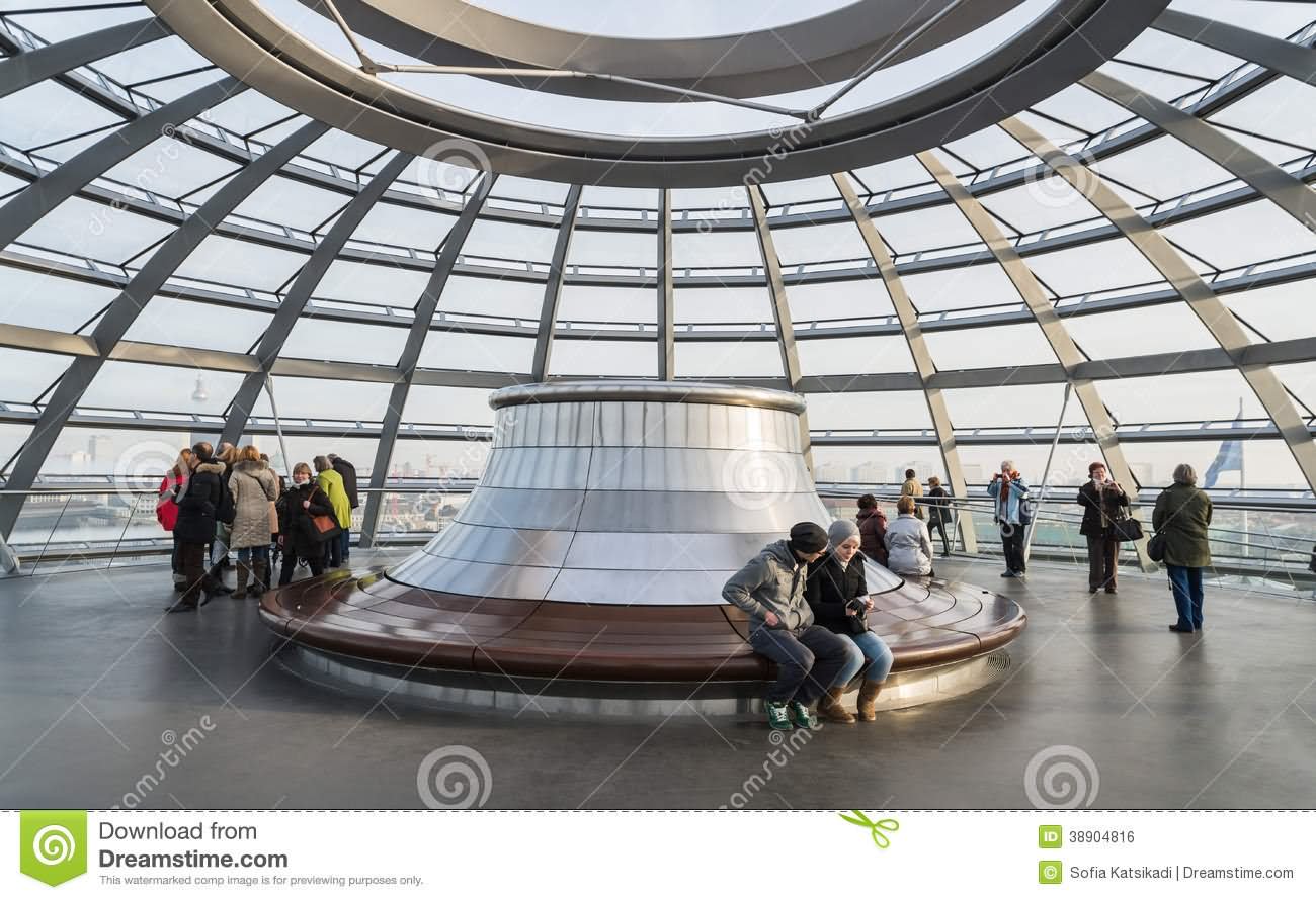 Interior Photograph Of Reichstag Glass Dome