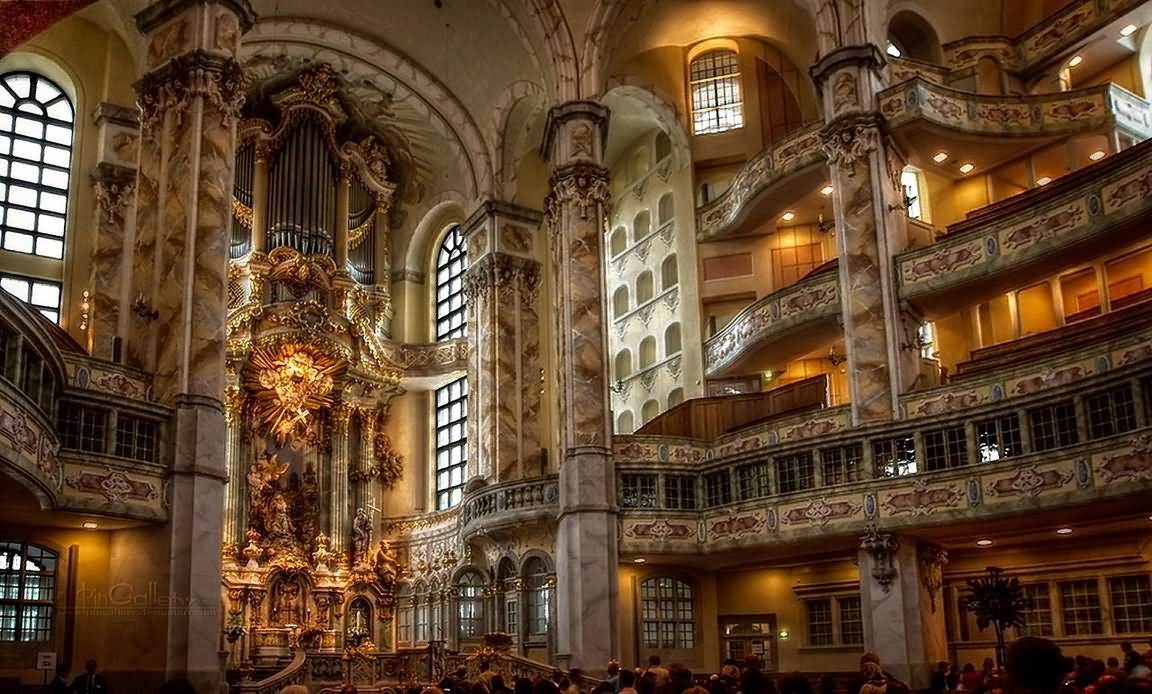 Interior View Image Of The Frauenkirche Dresden