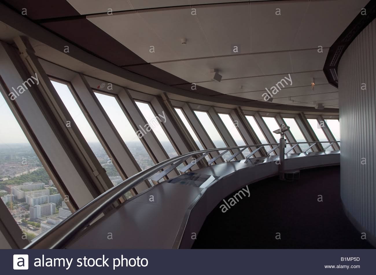 Interior View Of The Terrace Of Fernsehturm Tower In Berlin, Germany