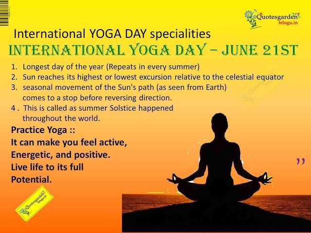 International Yoga Day June 21st Wishes Picture