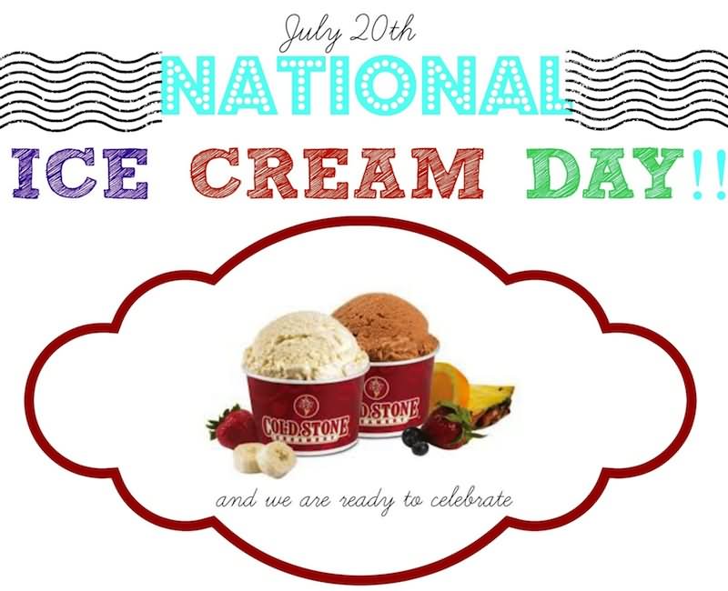 July 20 National Ice Cream Day Greetings
