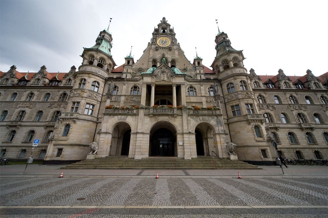 Main Entrance Of The Neues Rathaus In Bavaria