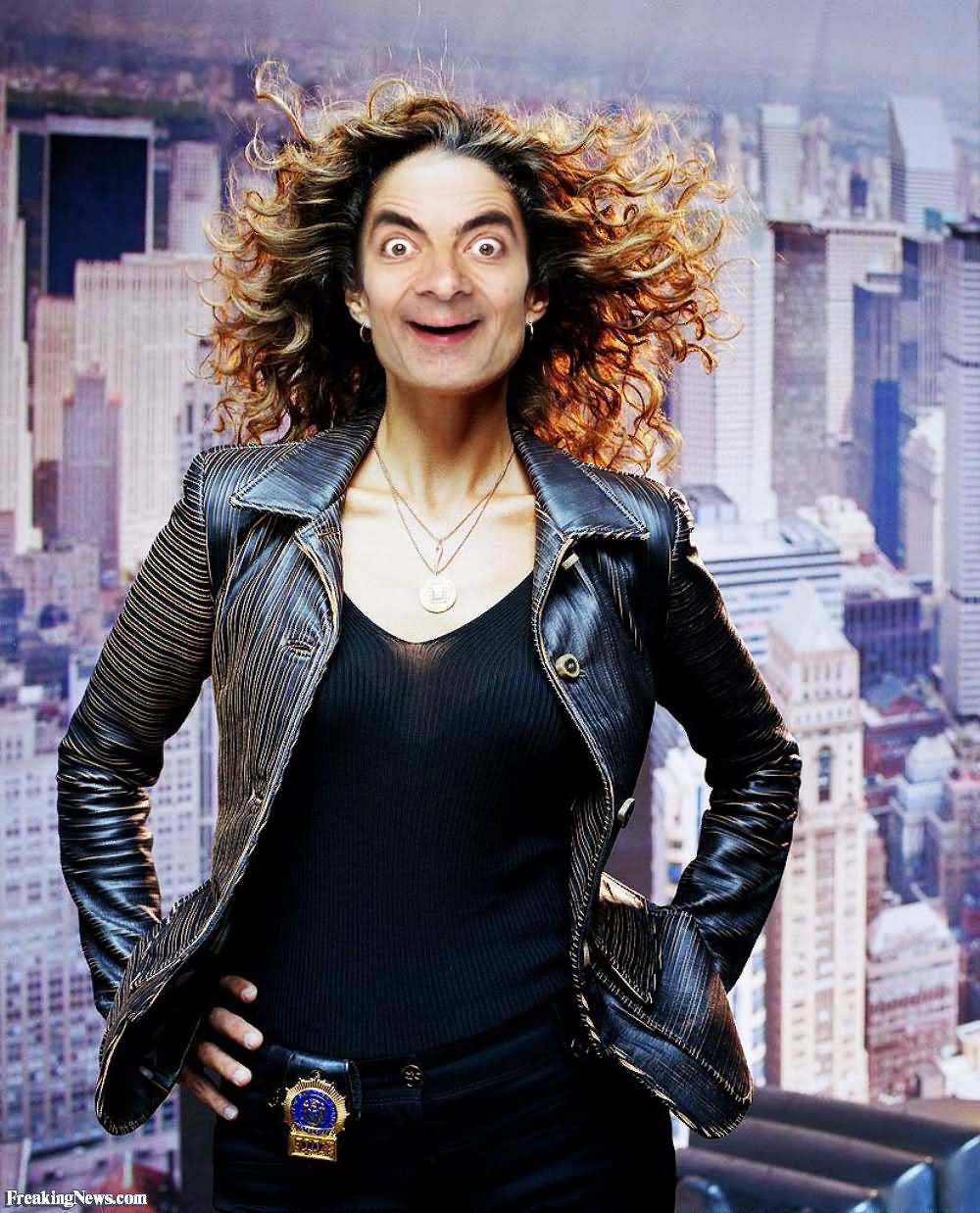Mr Bean As Melina Kanakaredes Funny Photoshop Picture