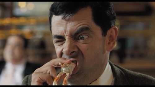 Mr Bean Eating Funny Image