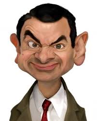Mr Bean With Caricature Face Funny Picture