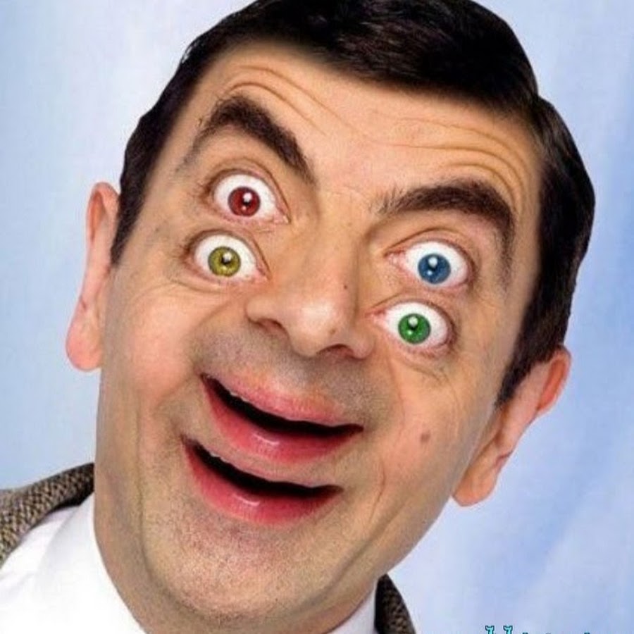 Mr Bean With Double Face Funny Photoshop Image