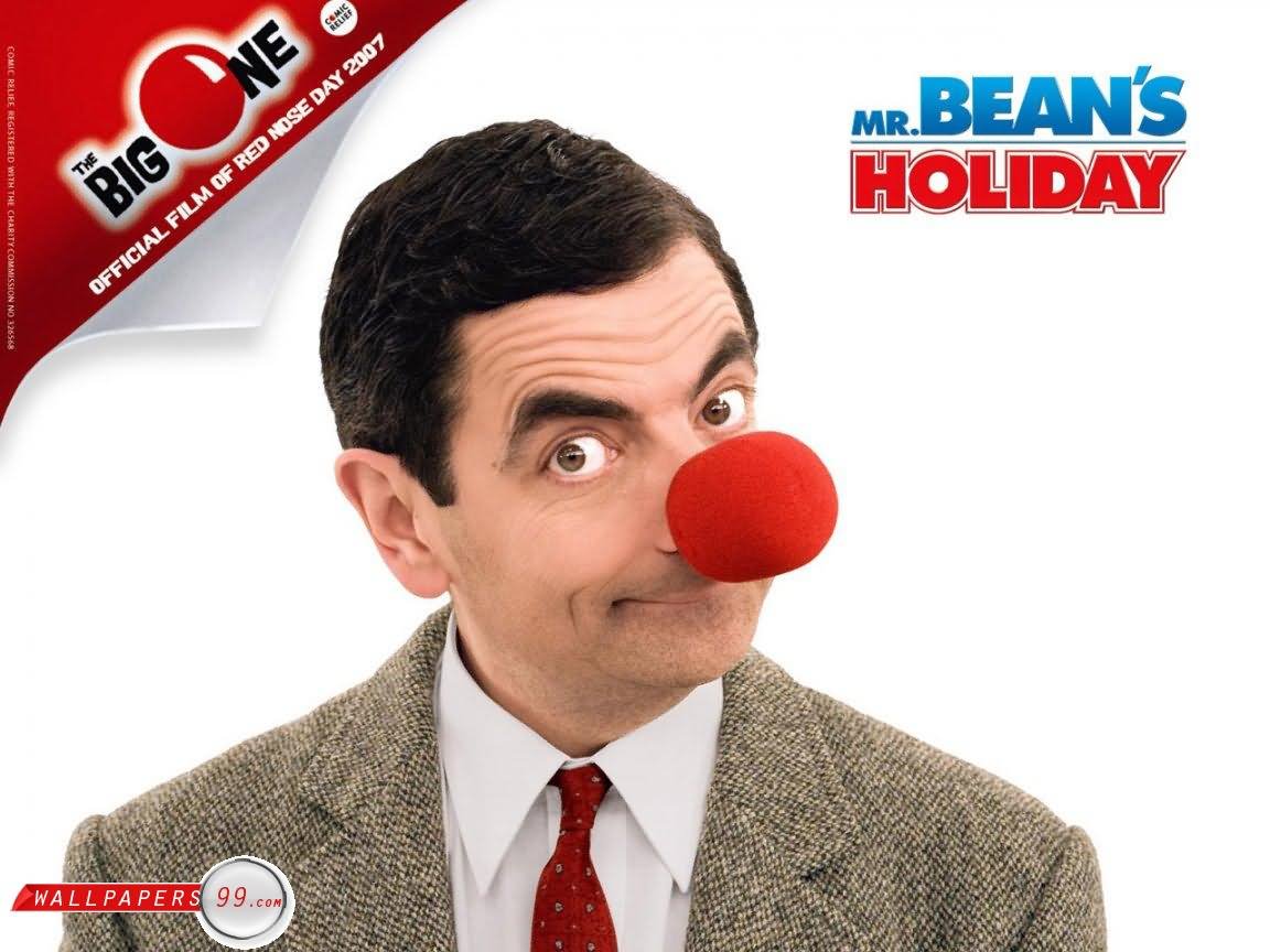 Mr Bean With Funny Nose Image