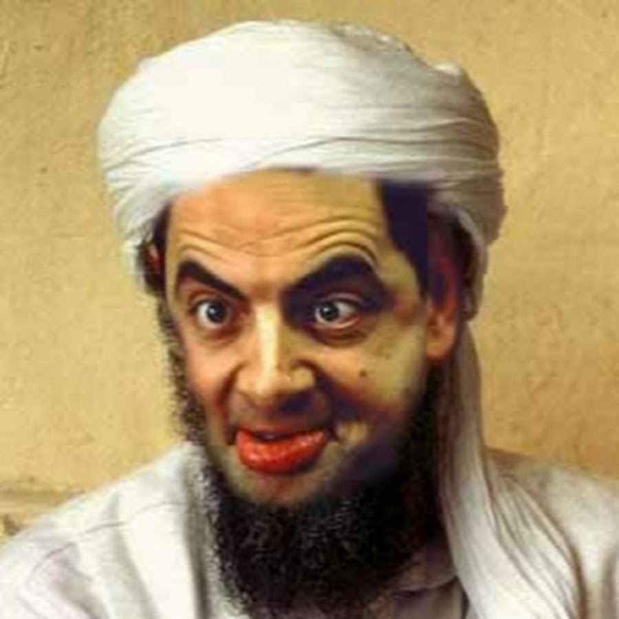 Mr Bean With Osama Bin Laden Dress Very Funny Photoshop Picture
