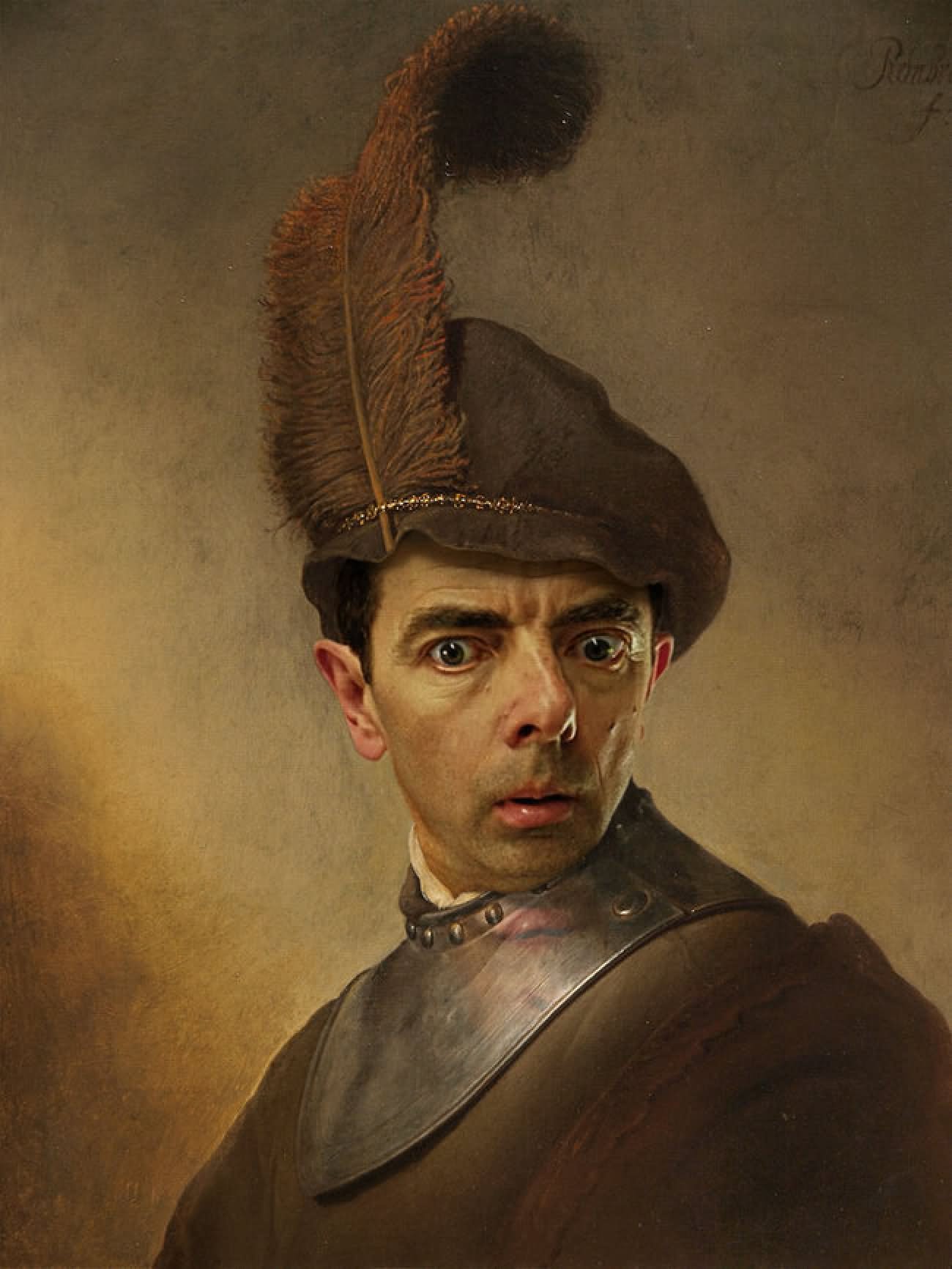 Mr Bean With Weird Hat Funny Picture