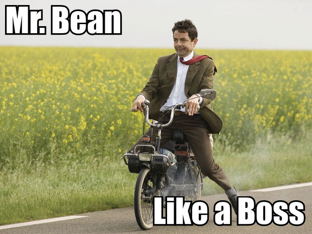 Mr. Bean Like A Boss Funny Mr Bean Meme Photo
