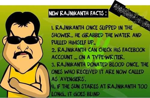New Rajinikanth Facts Funny Meme Image
