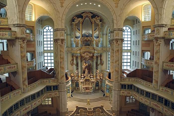 Organ At The Frauenkirche Dresden, Germany