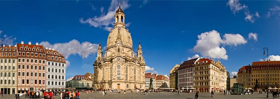 Panorama View Of The Frauenkirche Dresden