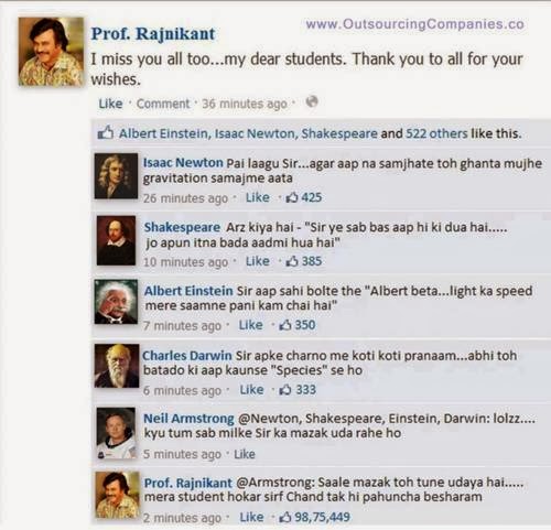Rajinikanth Funny Facebook Post Picture