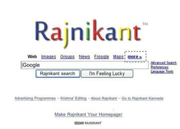 Rajnikanth Search Engine Funny Rajinikanth Meme Picture For Facebook