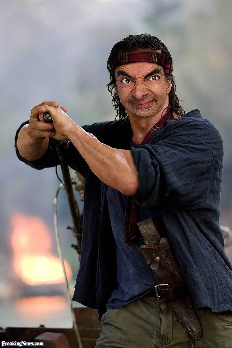 Rambo Mr Bean Funny Picture