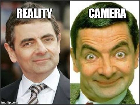 Reality And Camera Funny Mr Bean Meme Image