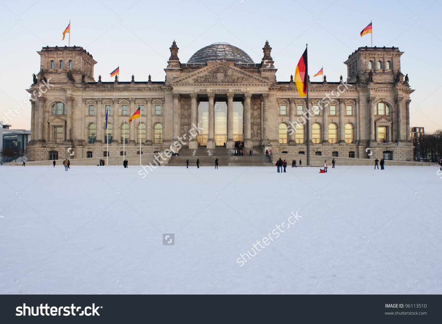 Reichstag At The Winters In Berlin, Germany