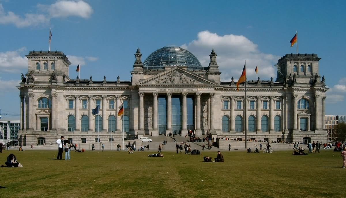 Reichstag Building In Berlin Front Picture