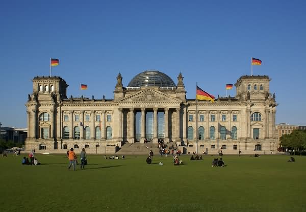 Reichstag Building In Berlin, German