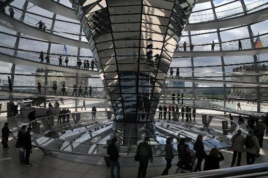 Reichstag Dome Inside Image In Berlin