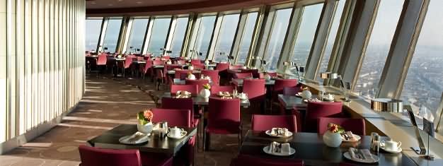 Revolving Restaurant Inside Fernsehturm Berlin Tower In Germany