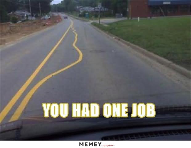 Road Lines Funny Fail Meme Image For Facebook