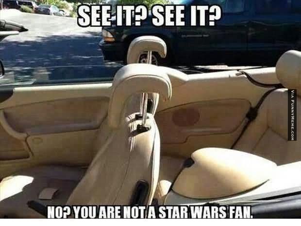 See It See It No You Are Not A Star Wars Fan Funny Star War Meme Image