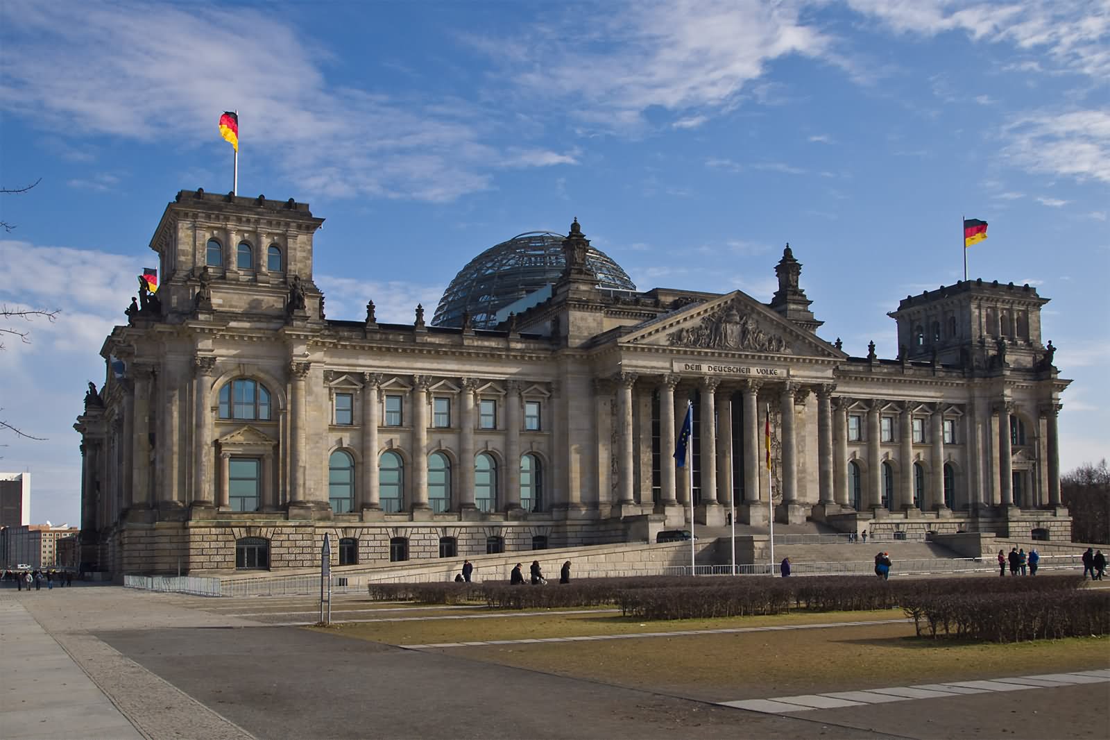 Side View Image Of The Reichstag In Berlin, Germany