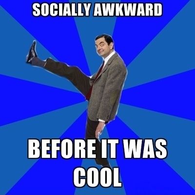 Socially Awkward Before It Was Cool Funny Mr Bean Meme Picture