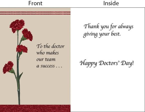 Thank You Always Giving Your Best Happy Doctor's Day Greeting Card
