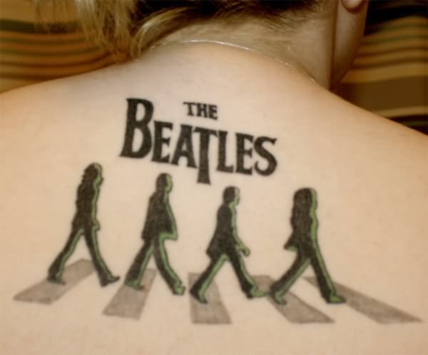 The Beatles - Beatles Abbey Tattoo On Upper Back