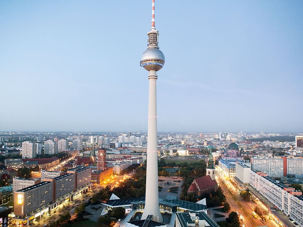 The Fernsehturm Tower In Berlin, Germany