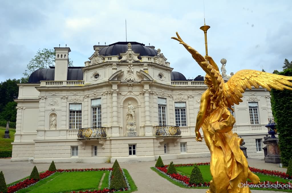 The Linderhof Palace And Side Garden View Image