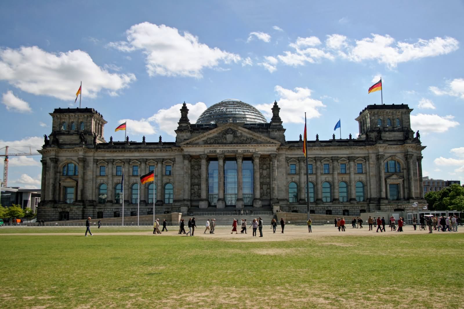 The Reichstag View Fro The Platz der Republic In Berlin