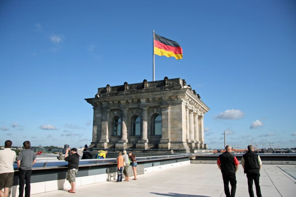 The Roof Of The Reichstag Building In Berlin