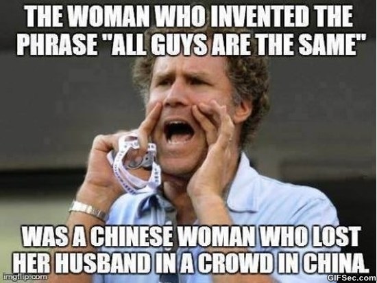 The Woman Who Invented The Phrase All Guys Are The Same Funny Woman Meme Picture