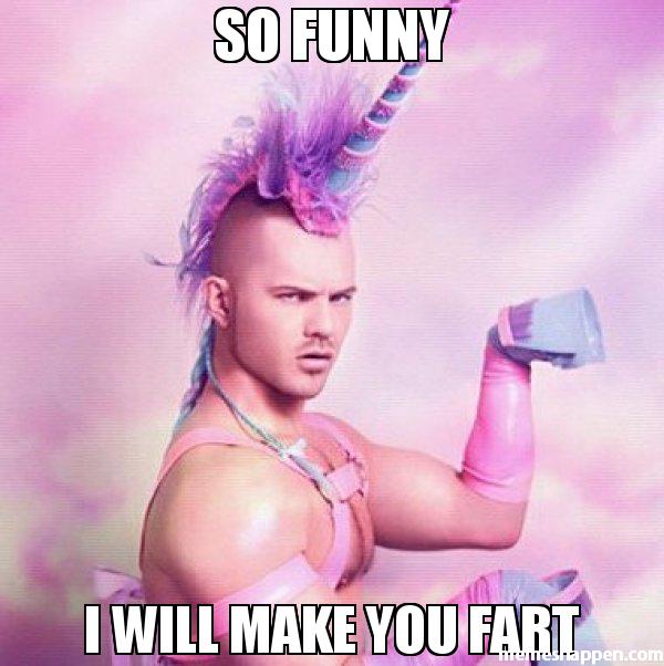 Unicorn Man Funny Fart Meme Picture