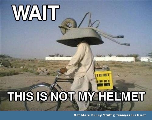 Wait This Is Not My Helmet Funny Bike Meme Photo