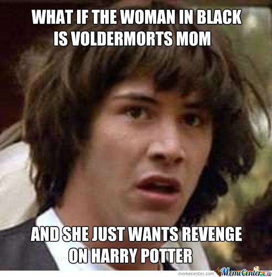 Woman In Black Funny Meme Picture