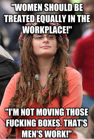 Women Should Be Treated Equally In The Workplace Funny Woman Meme Image