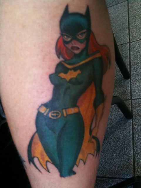 Amazing Batgirl Tattoo Design