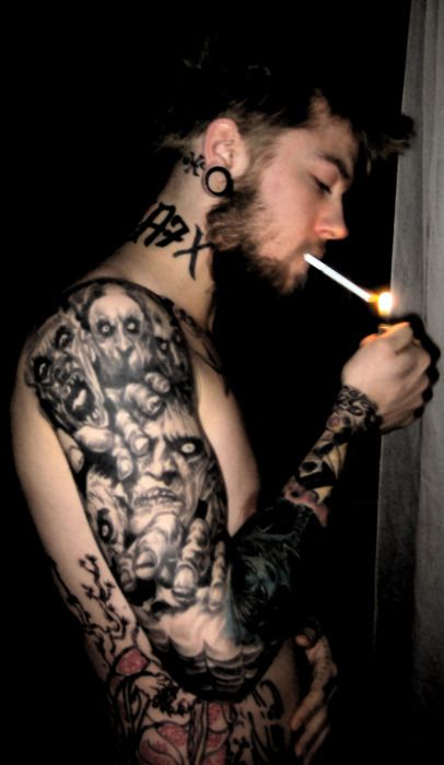 Amazing Horror Zombies Tattoo On Man Right Full Sleeve